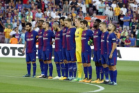 El emocionante minuto de silencio en el debut del Barça