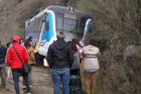 Descarriló un tren con más de 50 pasajeros en Córdoba