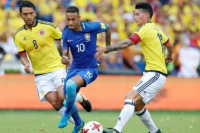 Colombia empató con Brasil de local