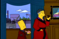 Los Simpson rindieron homenaje al amor secreto de Hugh Hefner