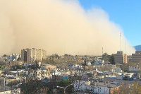 Alerta: el SMN emitió una alerta por la ocurrencia de un fuerte viento Sur para la jornada de este martes