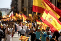 Masiva marcha contra la independencia en Cataluña