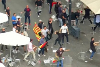 Hubo graves incidentes en Barcelona por el Día de la Hispanidad