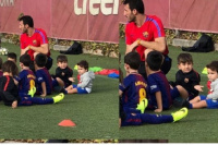 Messi se hartó y escrachó a uno de sus hijos