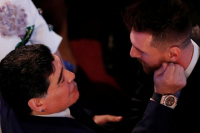 Encuentro de 10: mirá lo qué le dijo Maradona a Messi
