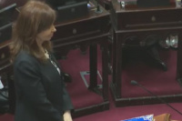 Cristina Kirchner juró como senadora nacional