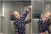 Un padre se rapó para acompañar a su hija que sufre alopecia