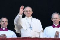 En su mensaje de Navidad, el Papa pidió por la “coexistencia pacífica” entre Israel y Palestina