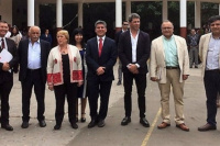 Sergio Uñac participó junto a la Presidenta de Chile de actos oficiales en Coquimbo