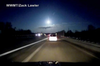 Impresionante: así cayó un meteorito en Michigan