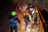 Tailandia: serían 7 los chicos rescatados de la cueva