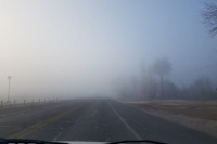 La neblina complicó la visibilidad en varias rutas en San Juan