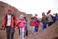 Más de 300 personas se subieron a la aventura del trekking familiar