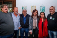Hugo Moyano y Cristina Kirchner se mostraron juntos
