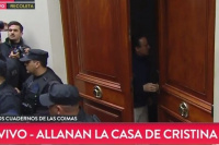Operativo histórico: Allanan la casa de Cristina Kirchner