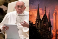 Incendio de Notre Dame: el papa Francisco pidió 