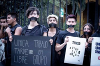Estudiantes chilenos protestaron por su salud mental y estrés académico