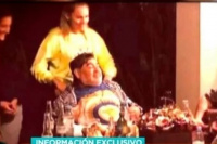 Filtraron fotos del cumpleaños de Diego Maradona