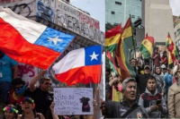 En Chile y Bolivia aumentan las manifestaciones e incidentes 