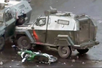 Chile: un tanque de carabineros aplastó a una joven manifestante