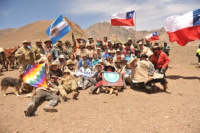 Los expedicionarios del Cruce de Los Andes llegaron al límite con Chile