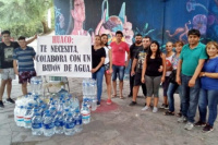 Huaco sin agua: comenzó una colecta de bidones y piden donaciones