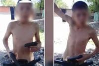 Investigan el video de un nene armado y a los tiros: 