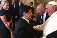 El Papa despidió a Maradona y aseguran que lo recuerda con cariño 