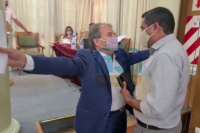 El presidente del EPRE se violentó contra un periodista y lo “invitó a pelear”