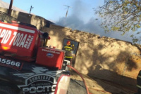 La explosión de una cocina, generó un feroz incendio en una vivienda de Pocito