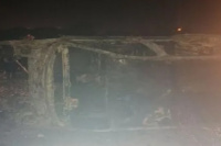 Encuentran quemado el auto que había sido robado en Ullum