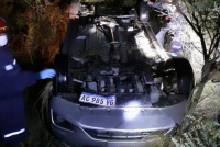 San Martín: Tres mujeres hospitalizadas tras volcar en un auto