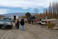 Martes trágico: Murió un hombre tras volcar con su camioneta en Jáchal