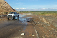 Así están las rutas sanjuaninas después de la lluvia de anoche