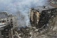 Rusia bombardeó un shopping de Kiev y provocó seis muertos