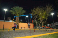 Rivadavia inauguró una nueva plaza en el barrio Ignacio de la Roza
