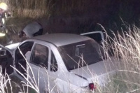 Un auto volcó en Jáchal y sus ocupantes fueron hospitalizados