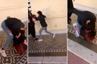 Brutal pelea entre alumnas de un populoso colegio de Capital