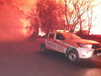 Por los últimos incendios, toman recaudos frente al alerta por viento Zonda