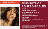 Buscan a una joven de 19 años que no aparece desde ayer