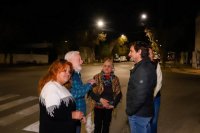 Baistrocchi y los vecinos de Concepción estrenaron la luz LED
