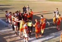 Video: batalla campal en el Fútbol Sanjuanino terminó con 2 jugadores hospitalizados