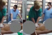 Video: se reían a carcajadas mientras intentaban reanimar a un paciente que murió