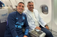 La delegación de la Selección Argentina partió rumbo a Qatar