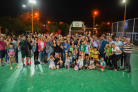Santa Lucía: Quedó inaugurado el playón deportivo del barrio AOMA SUTERYH