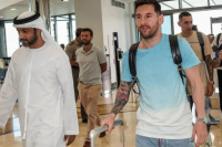¡Llegó el capitán! Messi ya está con la selección en Abu Dhabi
