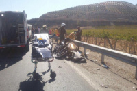 Un motociclista sanjuanino murió tras chocar contra un guardarraíl en Chile