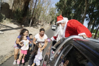 ¡Un Papá Noel muy especial visitó Ullum! 