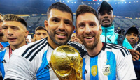 Kun Agüero contó intimidades de los festejos y reveló que le dijo Messi cuando tomó de más