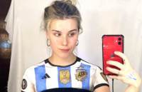 Viral: Lucía hizo magia con su maquillaje y se transformó en Lionel Messi